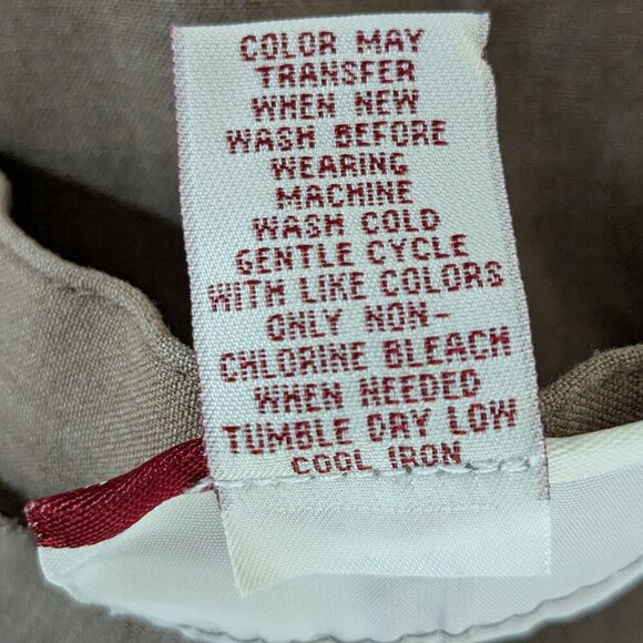 JM COLLECTION Brown High Rise Straight Leg Front Zip Career Pants; Size 18 - Picture 4 of 4